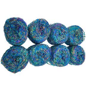 Lot of 8 Vintage Brague Made In France Microfiber Co-Ordinating Colors Blue NEW